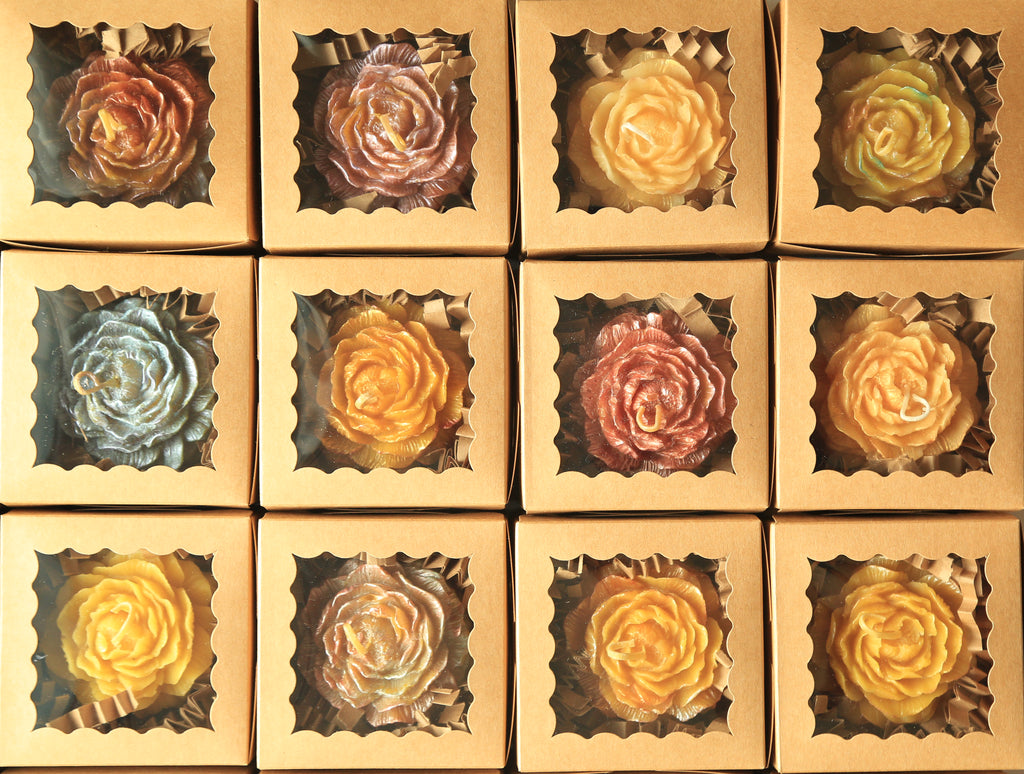 Rose Candle I 100% Beeswax