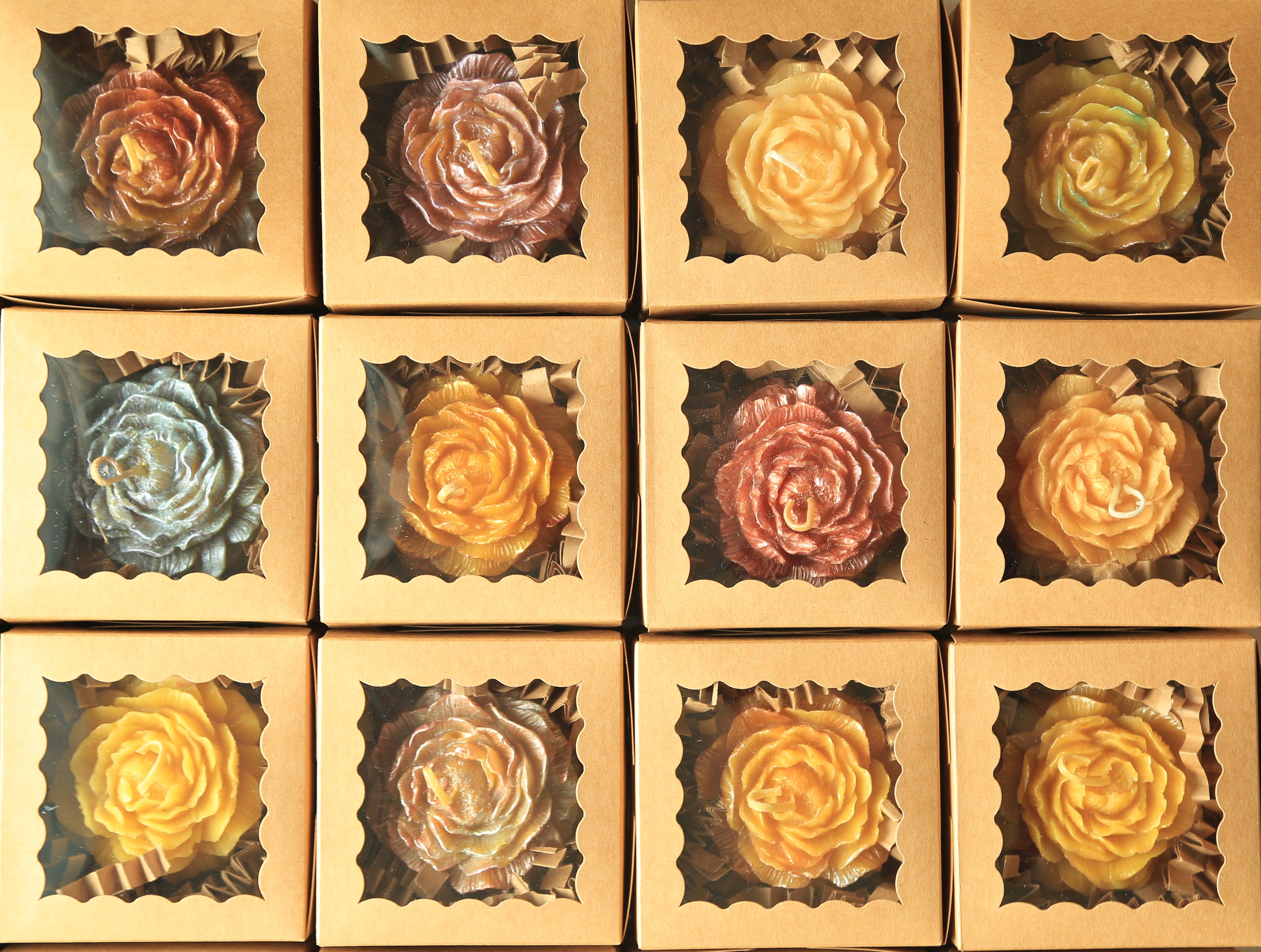Rose Candle I 100% Beeswax