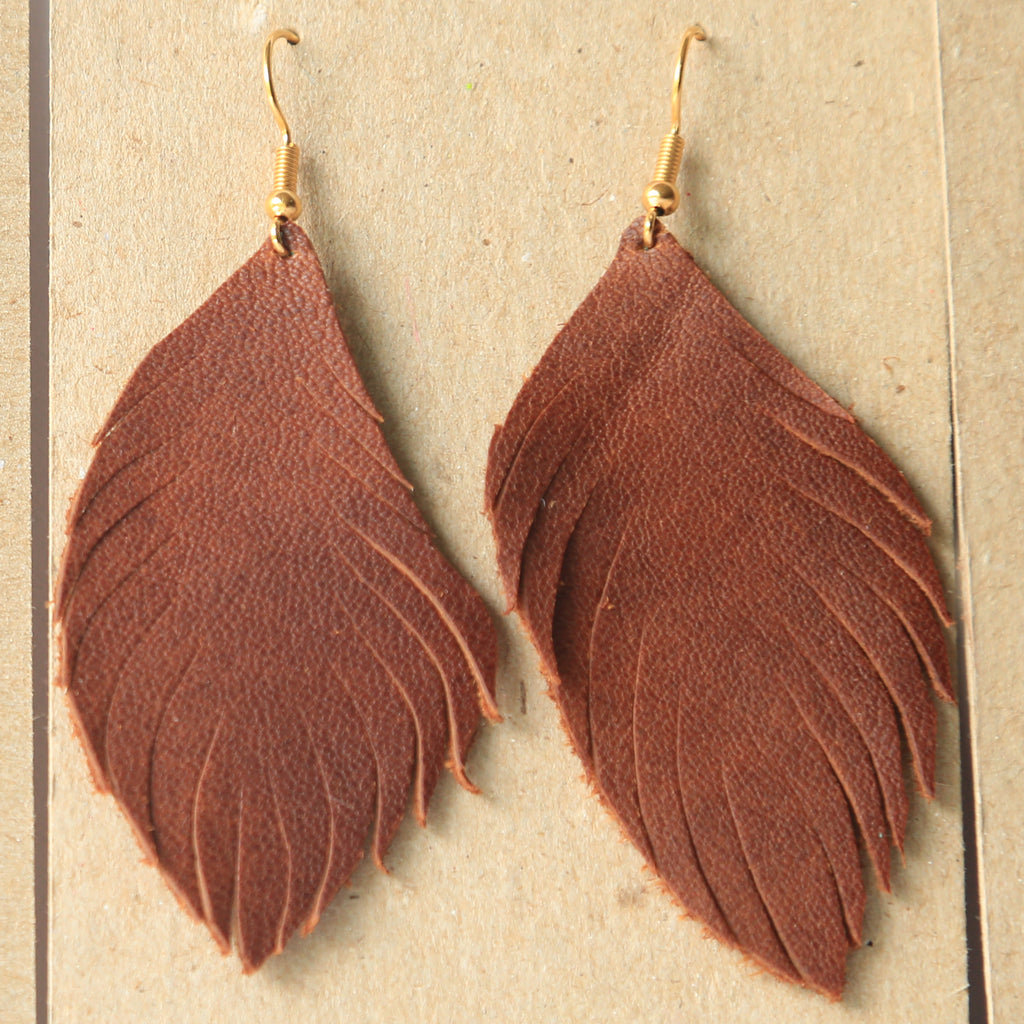 Feather earrings