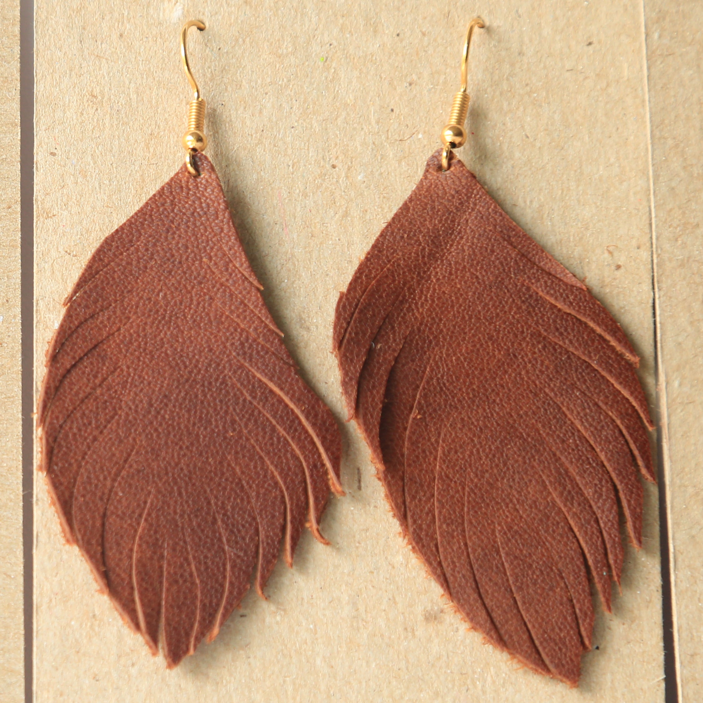 Feather earrings