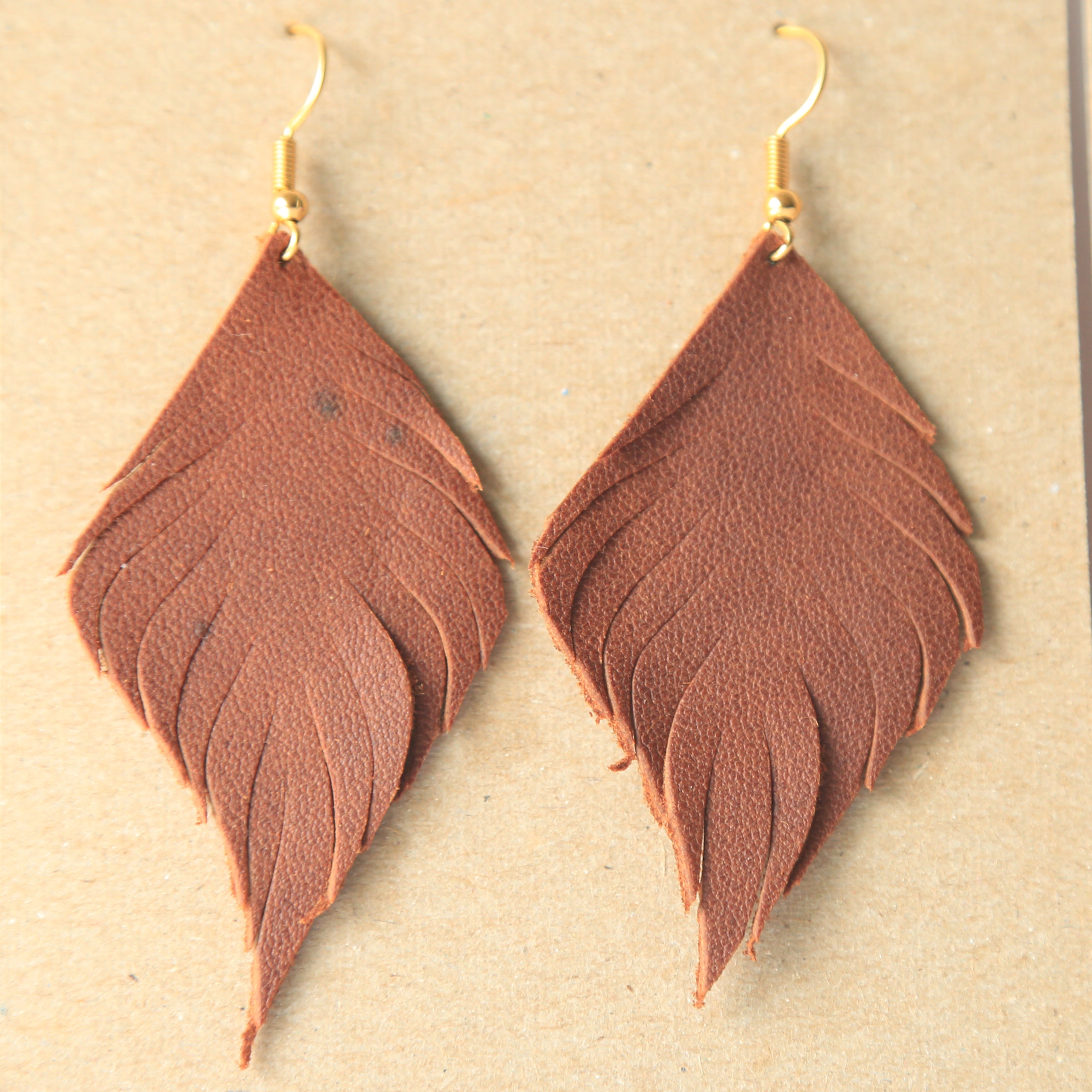 Feather earrings
