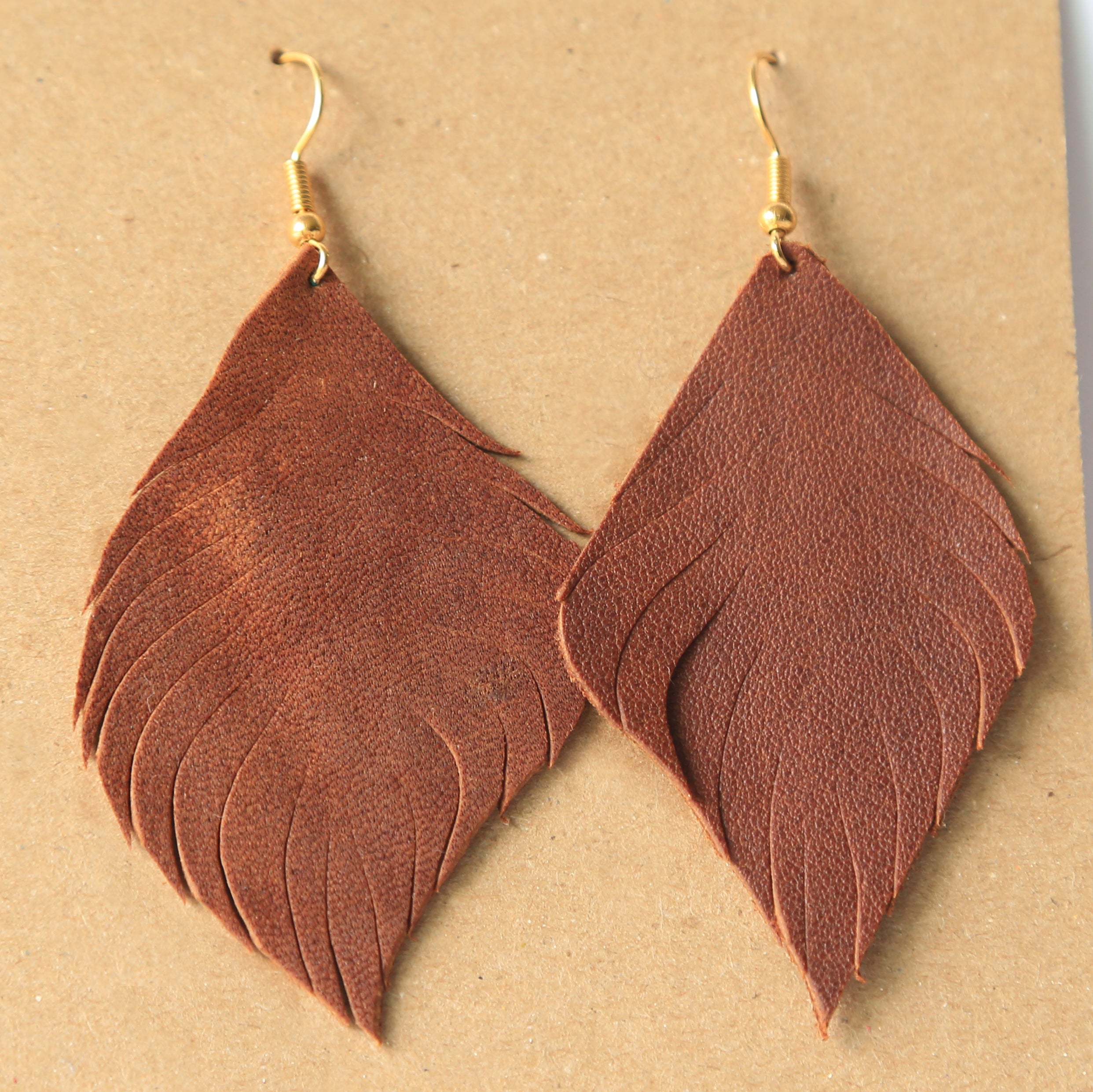 Feather earrings