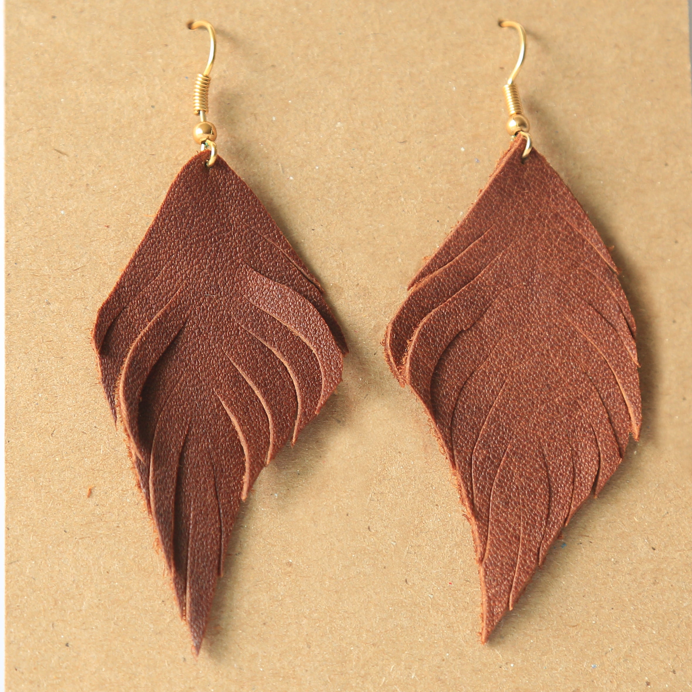 Feather earrings