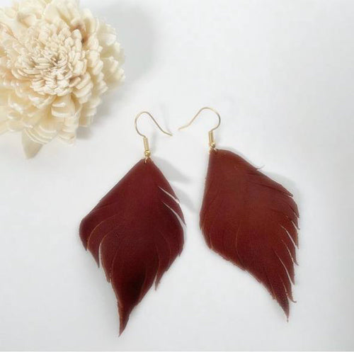 Feather earrings